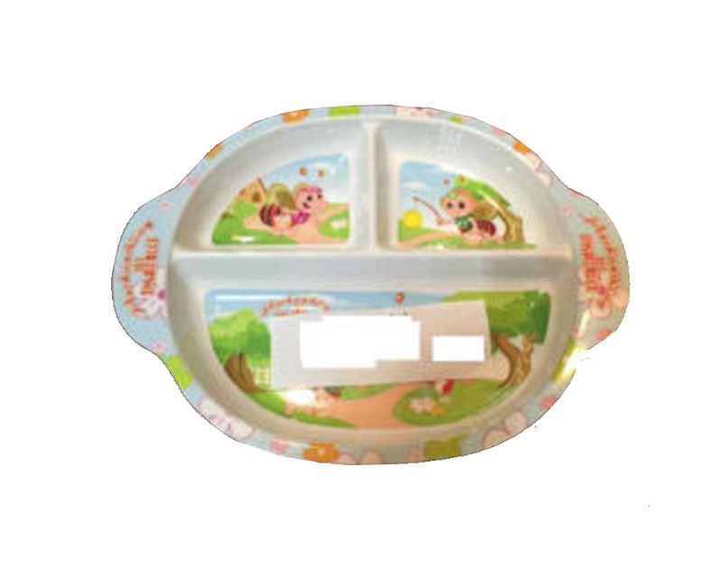 3 Partition Kids Plate