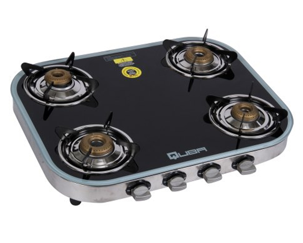 Quba Oval glass S4 4 burner