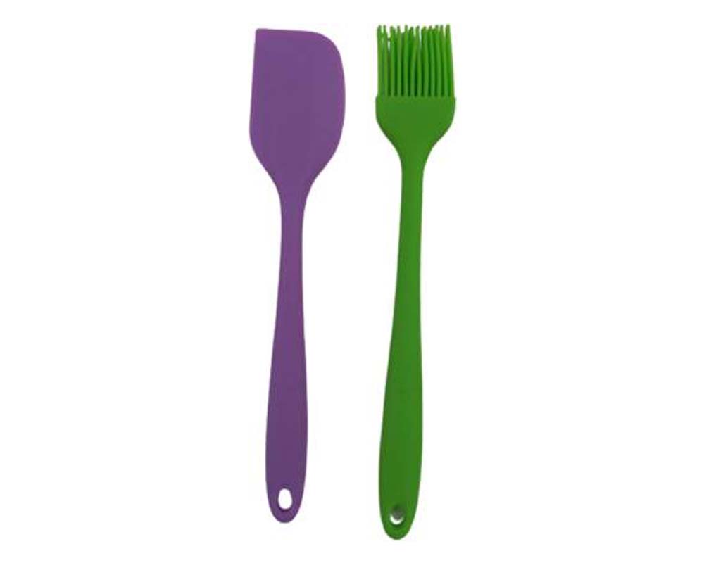 Silicone Spatula and Pastry Brush Set