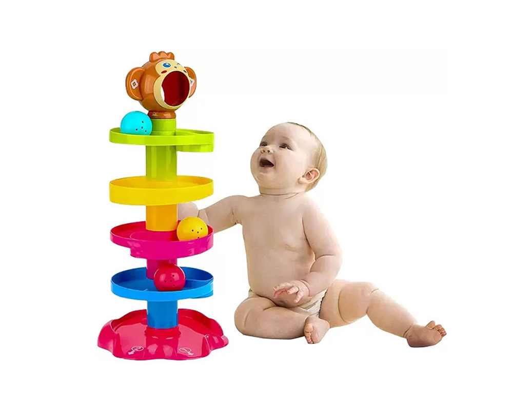 Toyshine 5 Layer  Ball drop And Rolll Swirling Tower For Baby