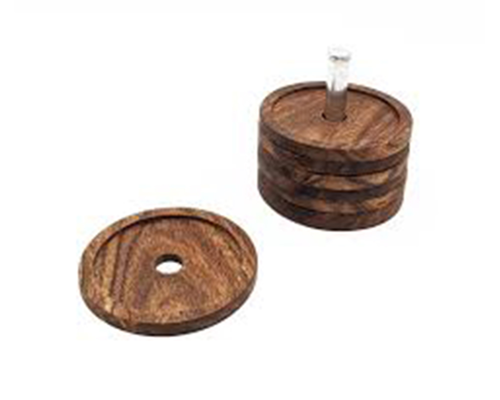 JVS Wood Circle Coaster
