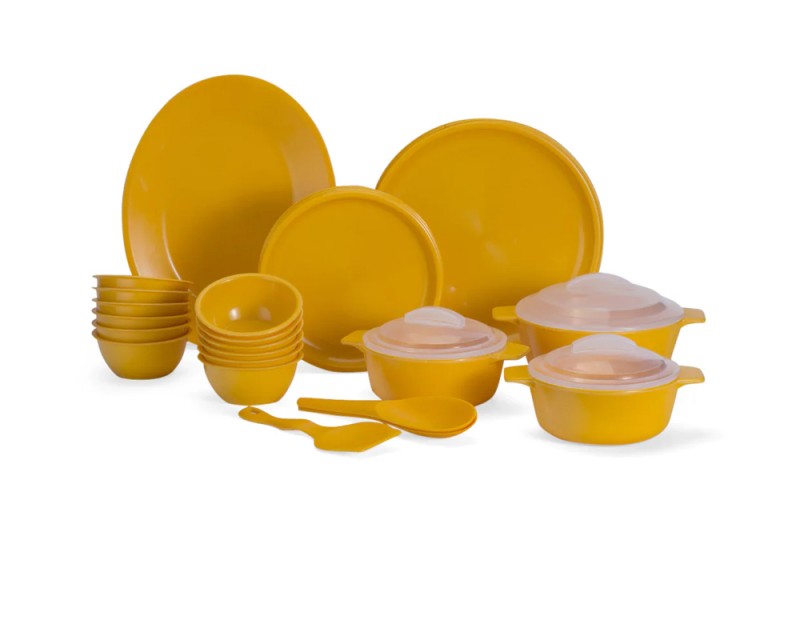 Trust Microwave 34 Pcs Dinner Set Yellow